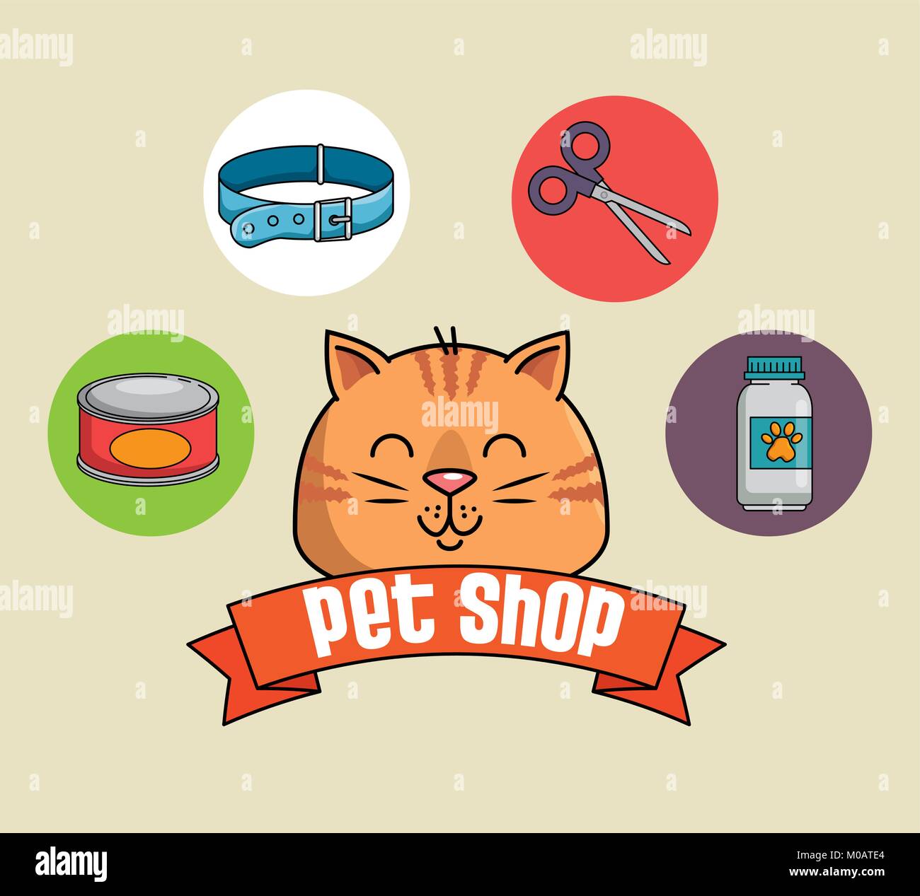 pet shop set icons Stock Vector Image & Art - Alamy