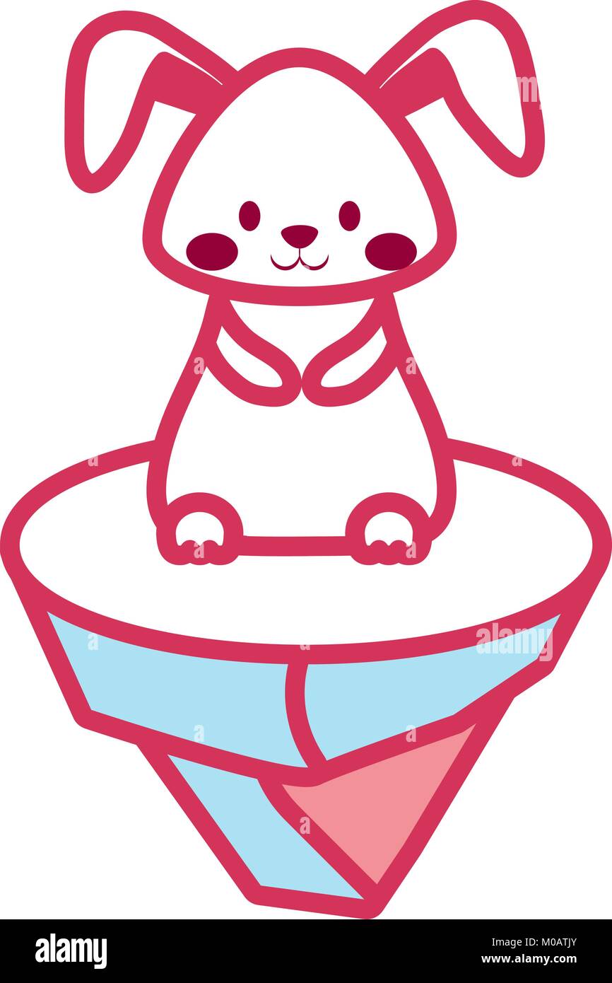 cartoon cute rabbit icon Stock Vector Image & Art - Alamy