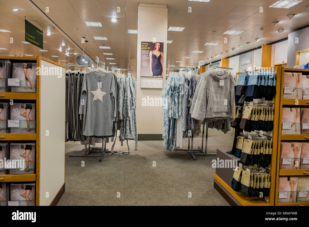 shopping centre mall retail store shop inside interior Stock Photo Alamy