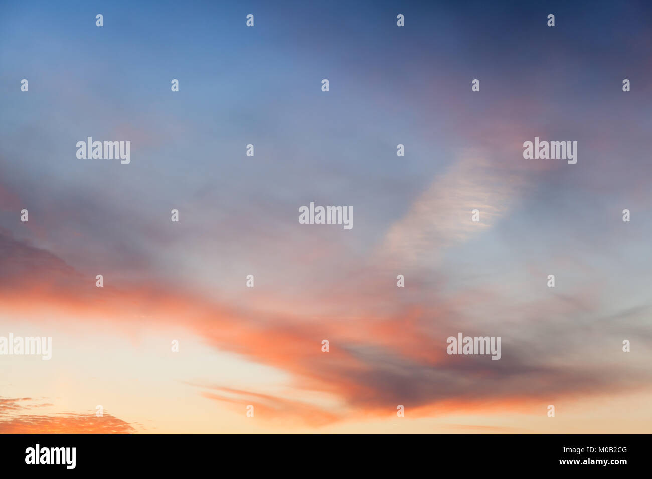 Altocumulus clouds in evening hi-res stock photography and images - Alamy