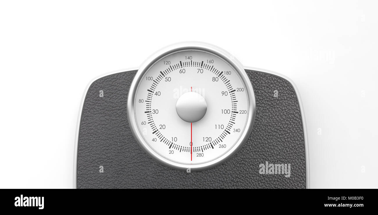 Analog weight scale isolated on hi-res stock photography and
