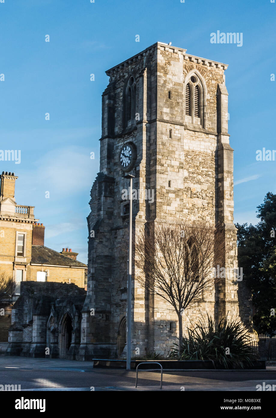 A shot of Holyrood Church in Southampton, UK. Stock Photo