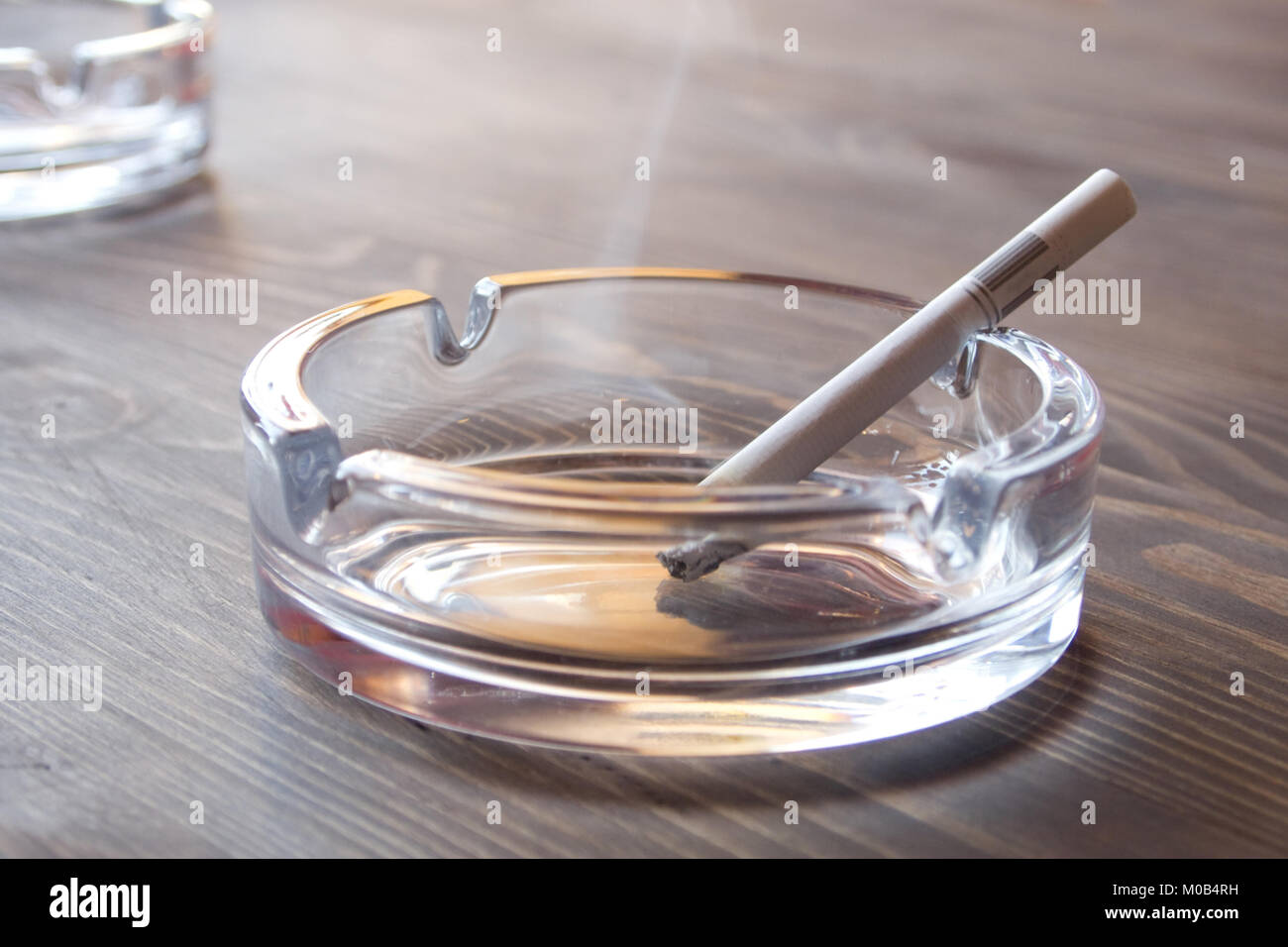 The cigarette in an ashtray Stock Photo