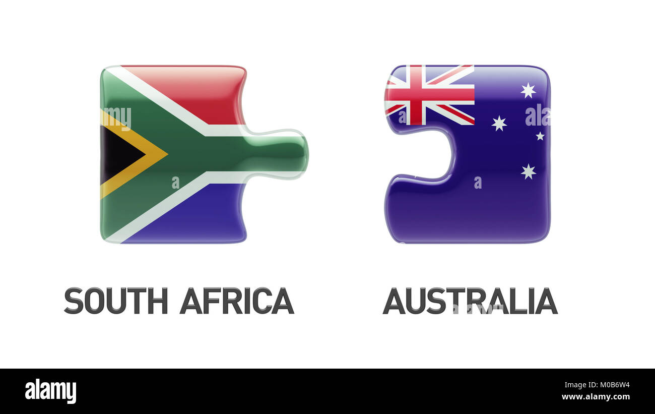 South Africa Australia High Resolution Puzzle Concept Stock Photo Alamy