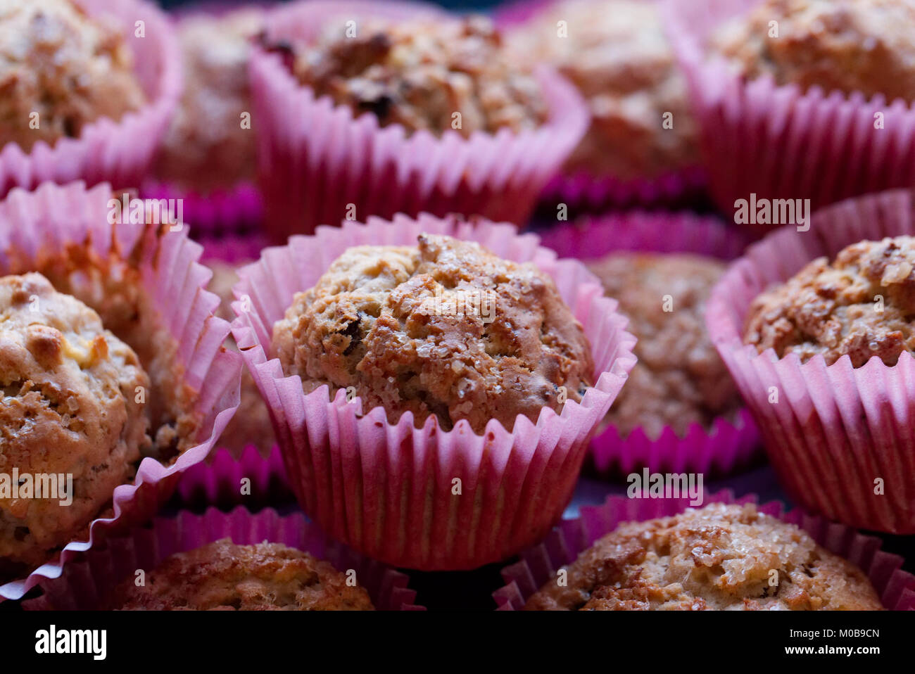 Homemade apple and sultana muffins Stock Photo - Alamy