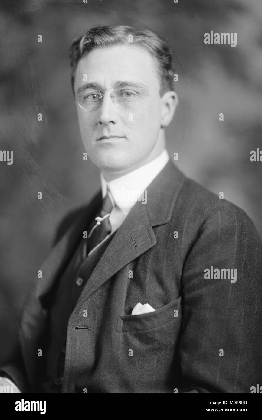 Portrait of Franklin Delano Roosevelt Stock Photo