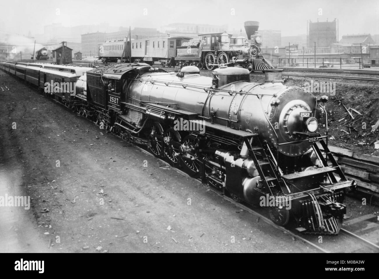 Examples of the Great Northern Locomotives from 1862 & 1924 Stock Photo