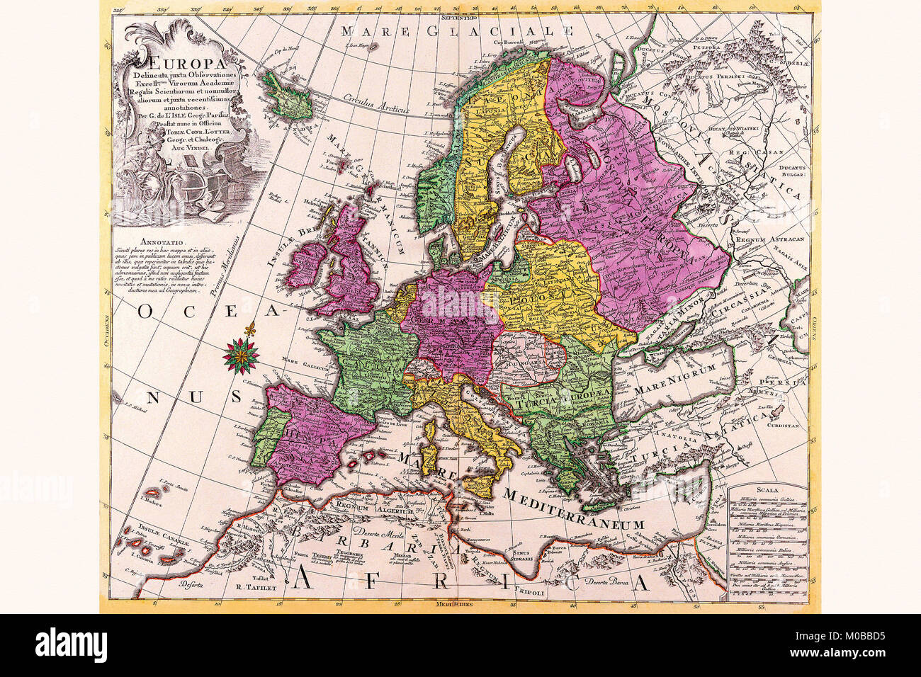Antique maps of europe hi-res stock photography and images - Alamy