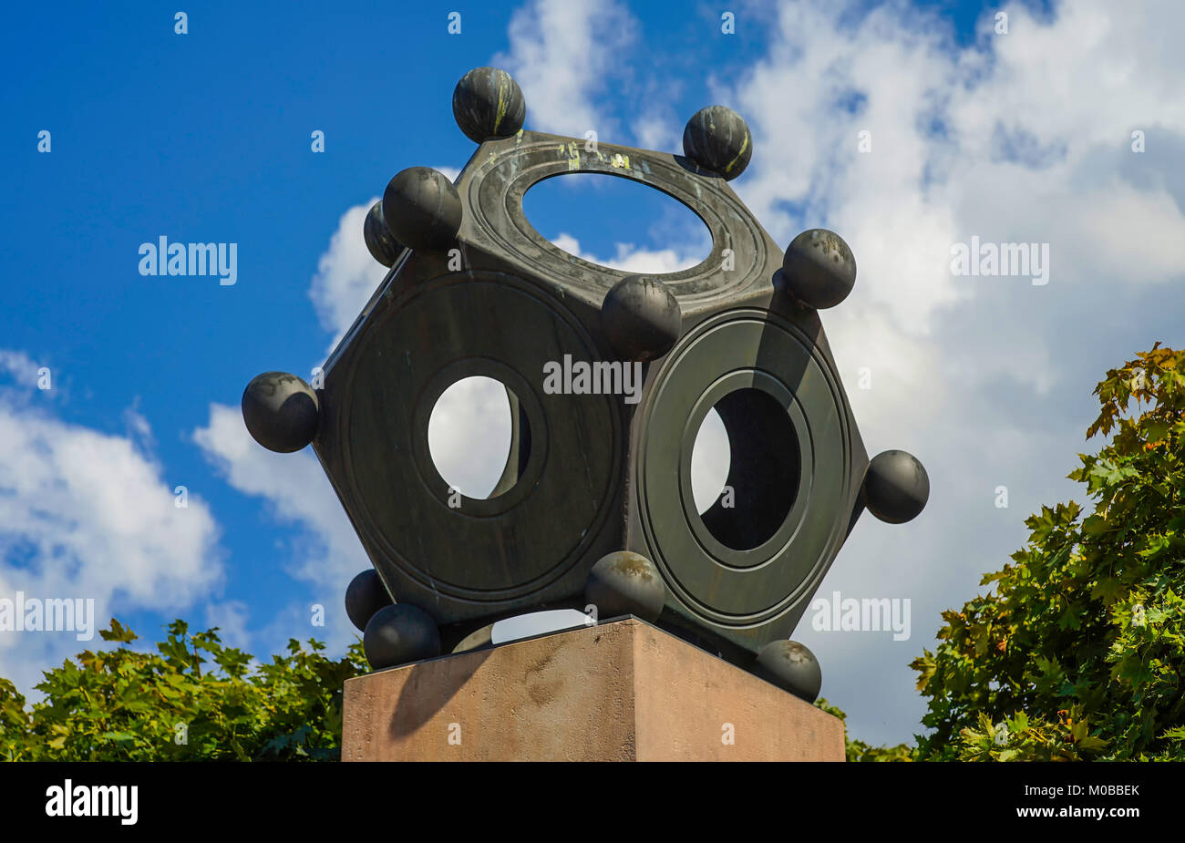 Ancient roman tool petagonal dodecahedron (dodekaeder) Stock Photo