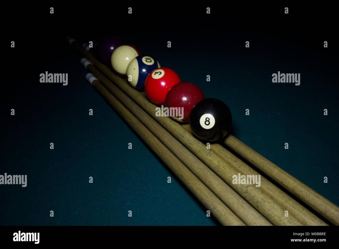 Buch of billiard sticks hires stock photography and images Alamy