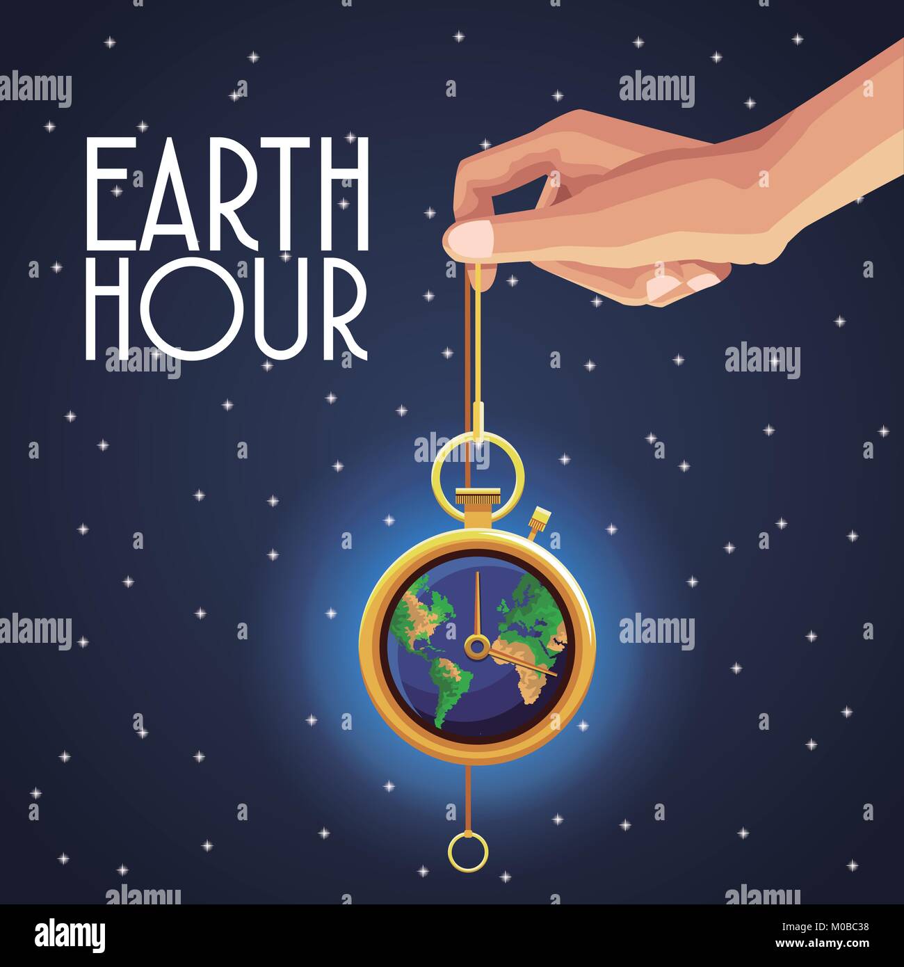 Earth hour design Stock Vector Image & Art - Alamy