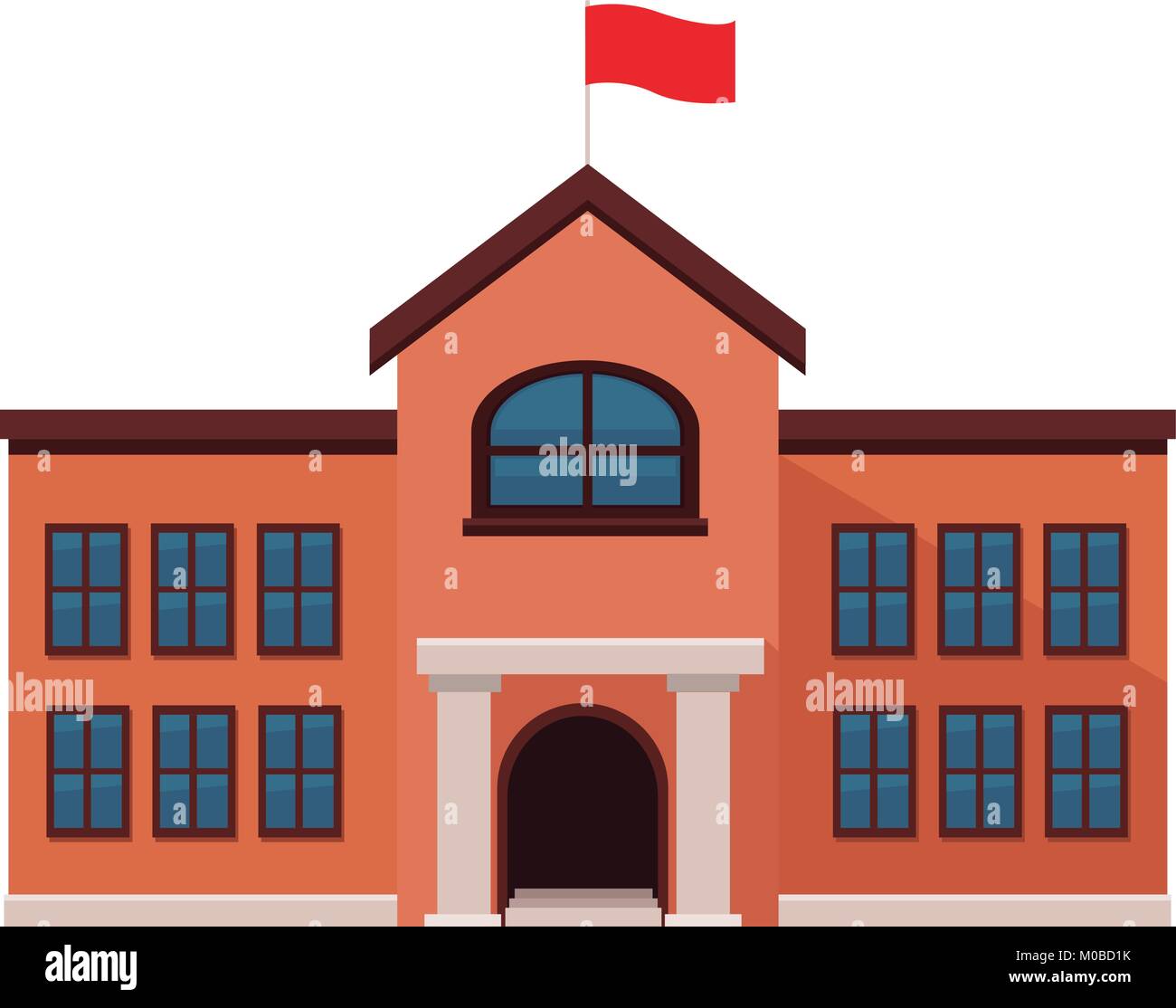 School building isolated Stock Vector Image & Art - Alamy