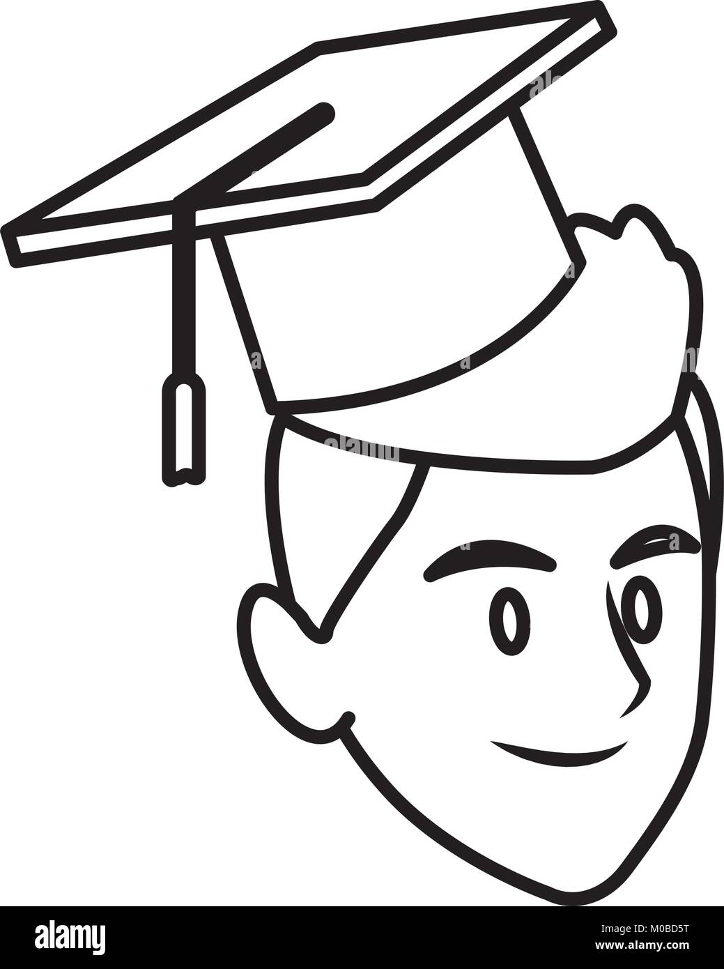 Student man with graduation hat Stock Vector Image & Art - Alamy