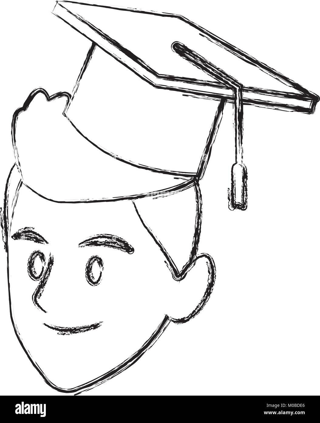 Student man with graduation hat Stock Vector Image & Art - Alamy