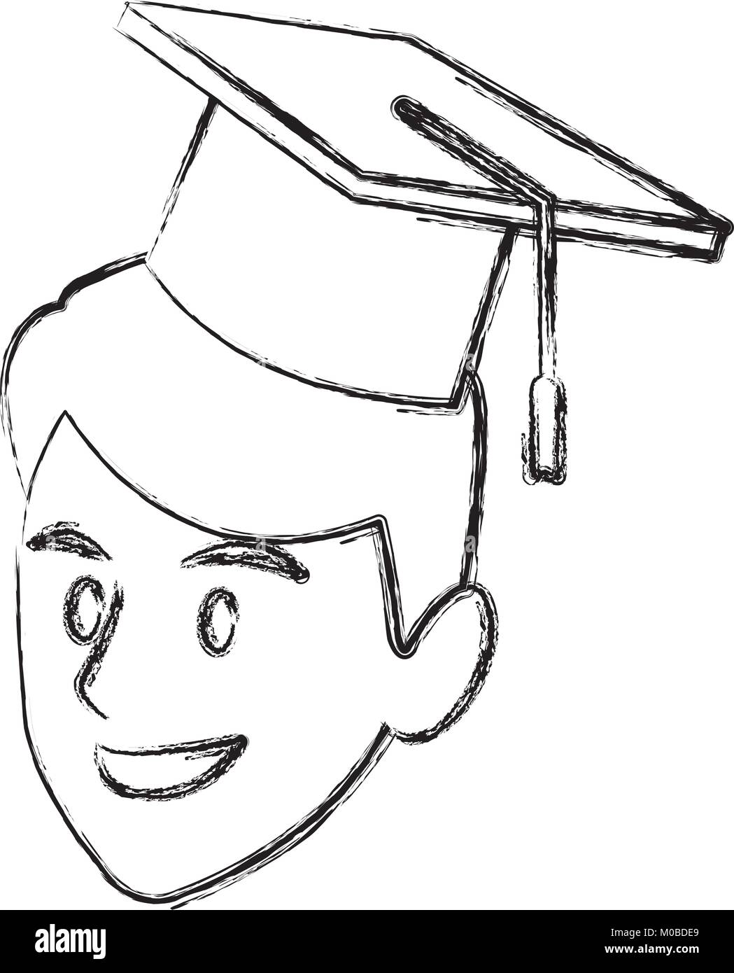 Student man with graduation hat Stock Vector Image & Art - Alamy