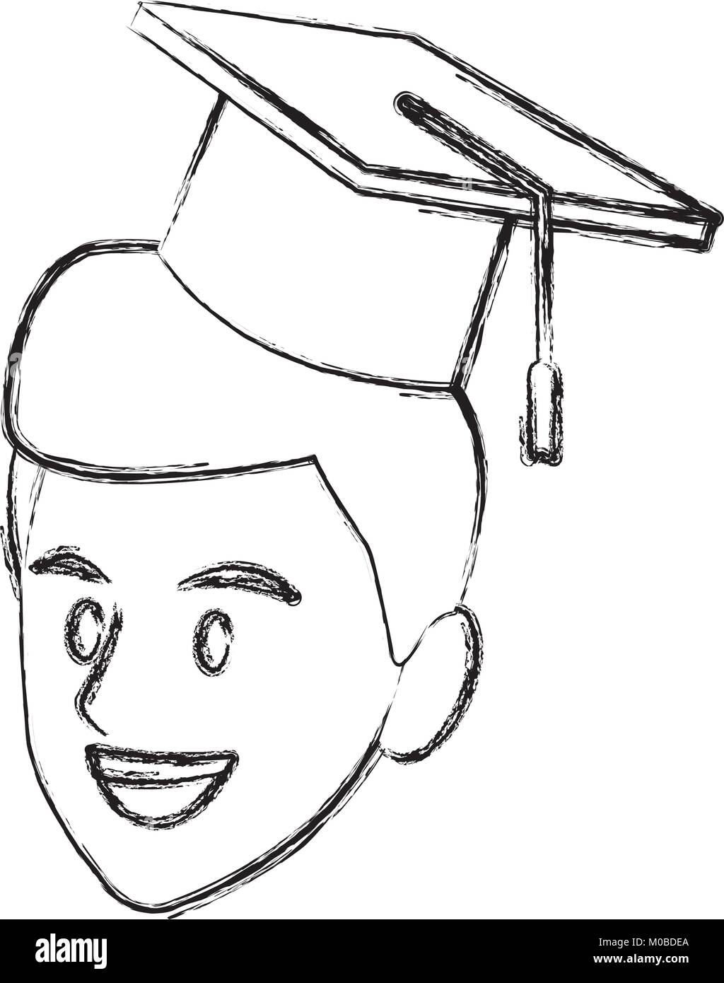Student man with graduation hat Stock Vector Image & Art - Alamy