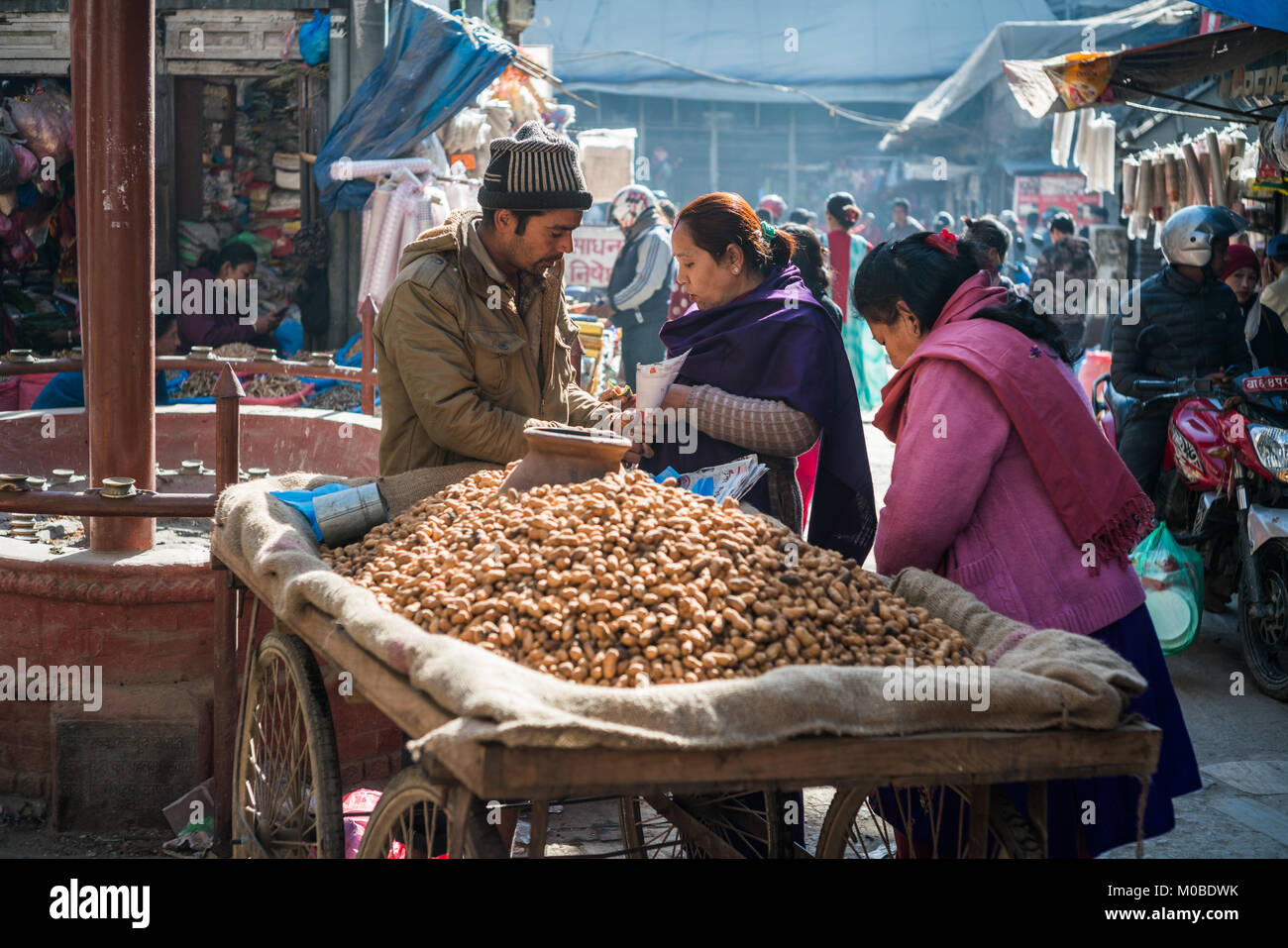 Meat Market Kathmandu Stock Photos & Meat Market Kathmandu Stock Images