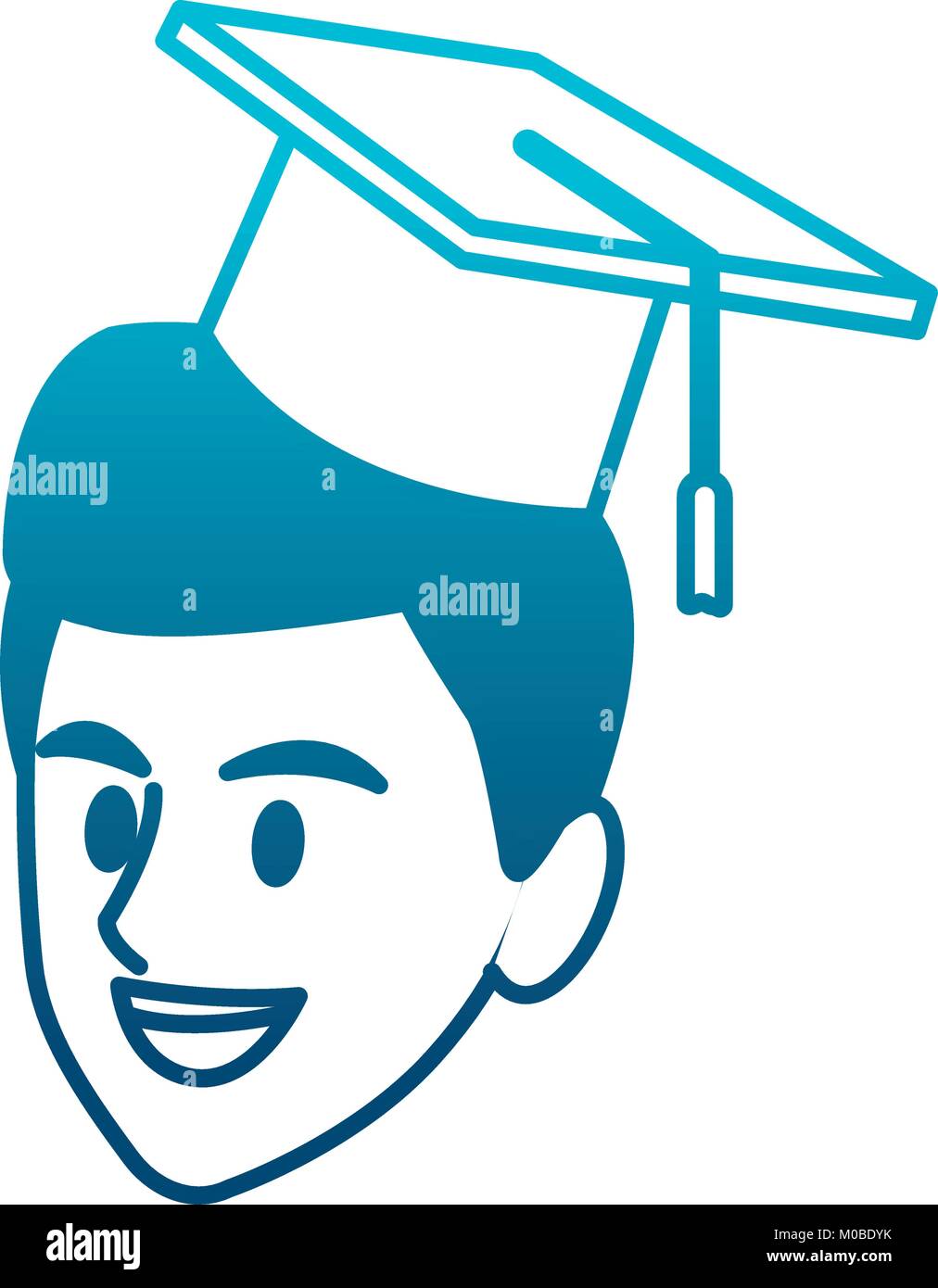 Student man with graduation hat Stock Vector Image & Art - Alamy