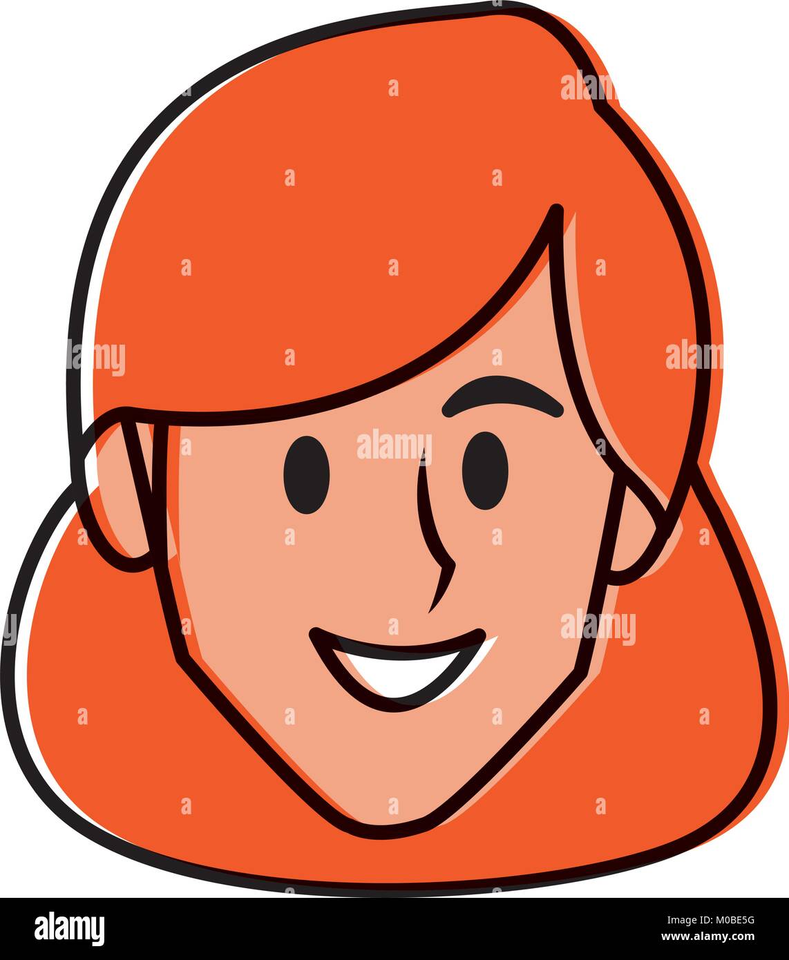 Woman face smiling cartoon Stock Vector Image & Art - Alamy