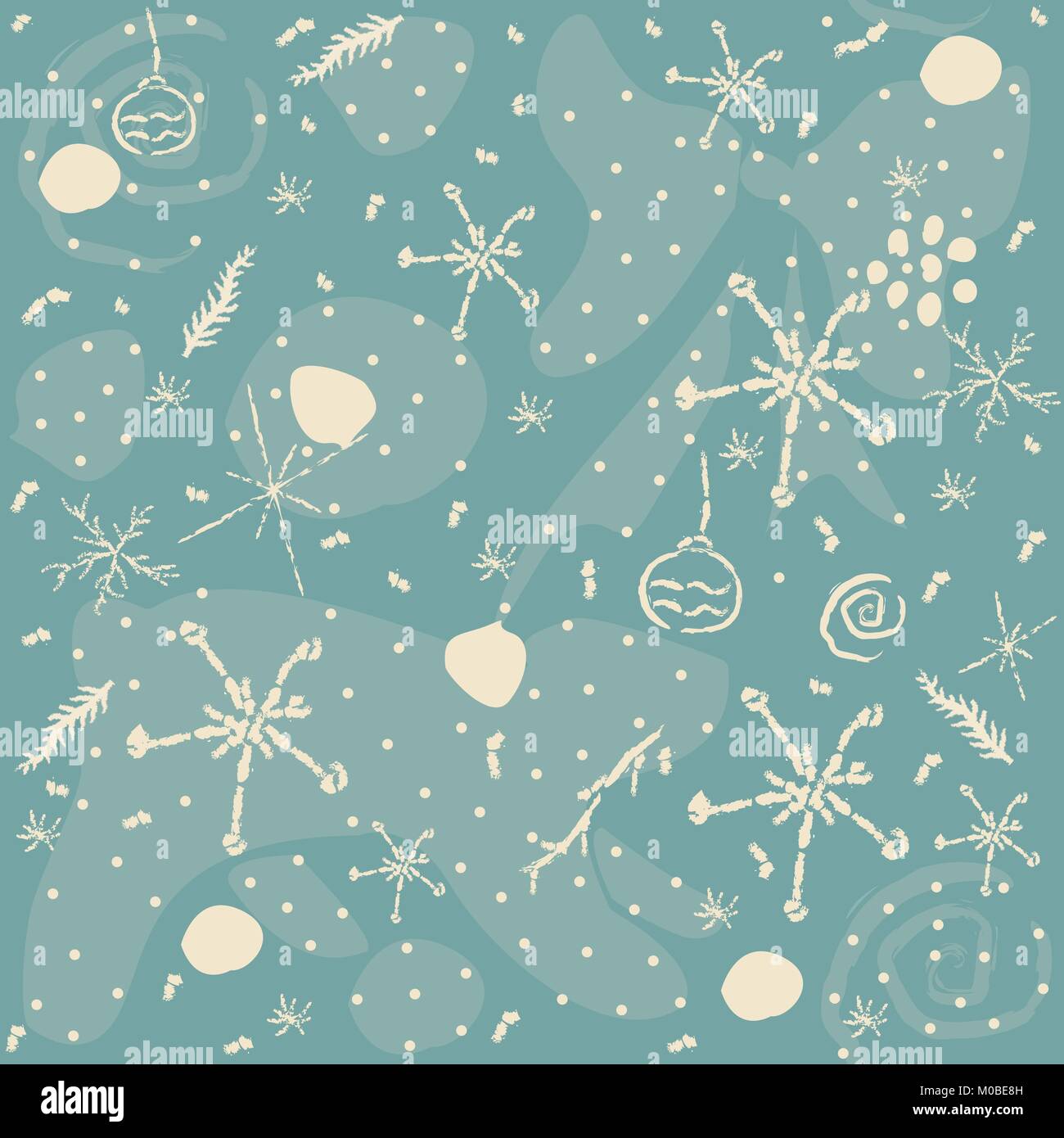 Seamless Pattern with berries on subtle blue background. Vector ...