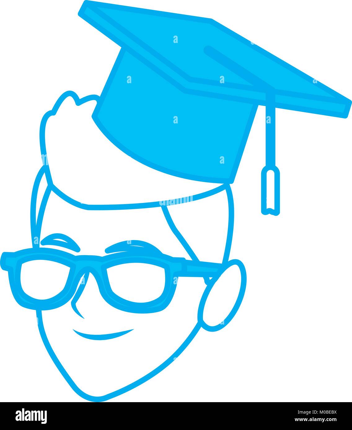 Student man with graduation hat Stock Vector Image & Art - Alamy