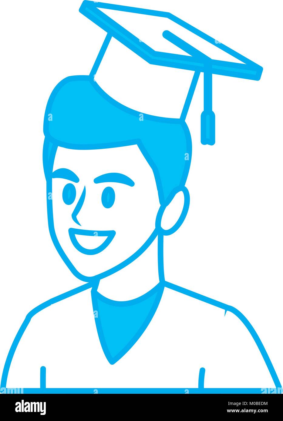 Student man with graduation hat Stock Vector Image & Art - Alamy