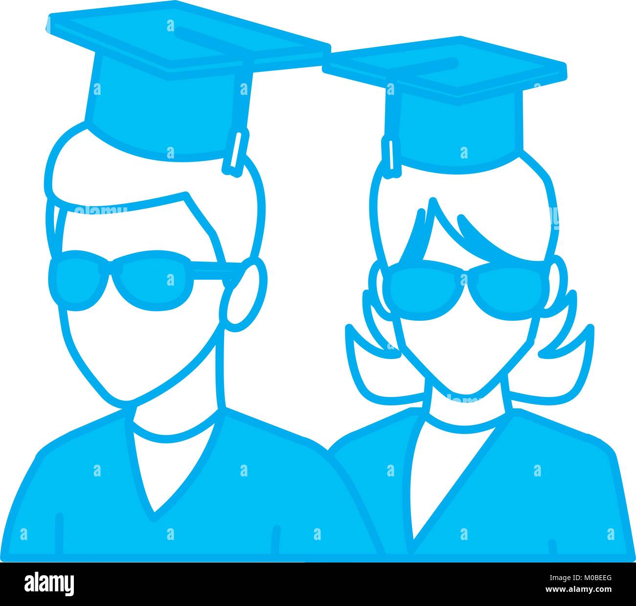 Students in graduation avatar Stock Vector Image & Art - Alamy
