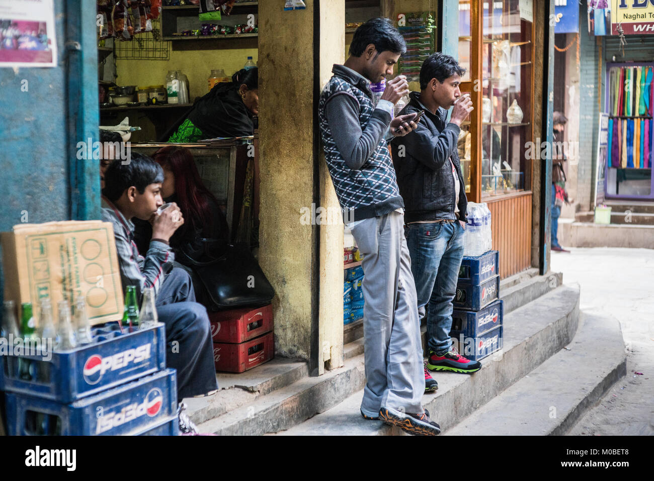 Street food, Kathmandu, Nepal, Asia Stock Photo - Alamy