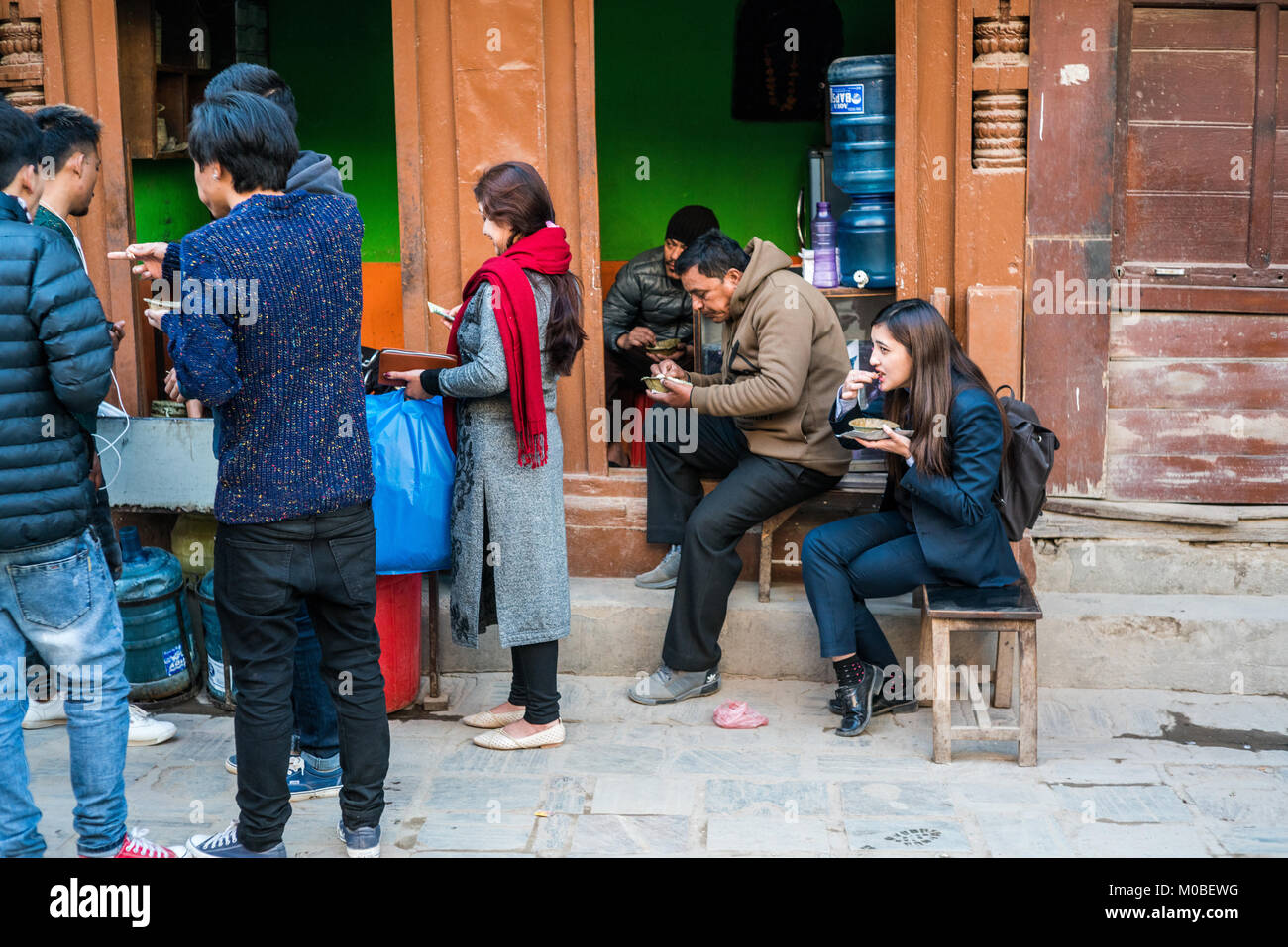 Street food, Kathmandu, Nepal, Asia Stock Photo - Alamy