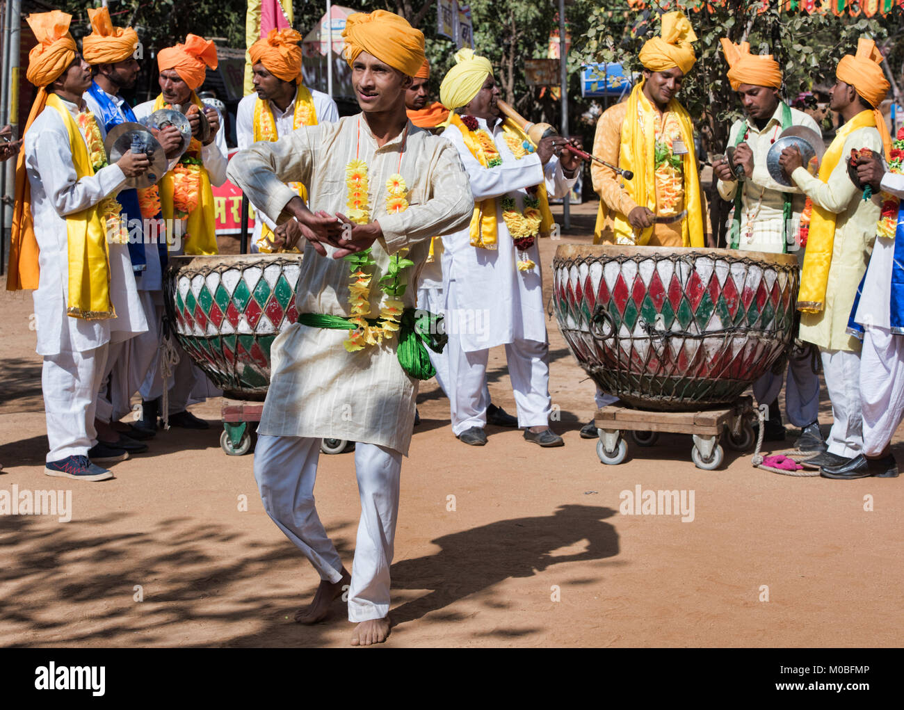 Rajasthani folk musicians, Udaipur, India Stock Photo