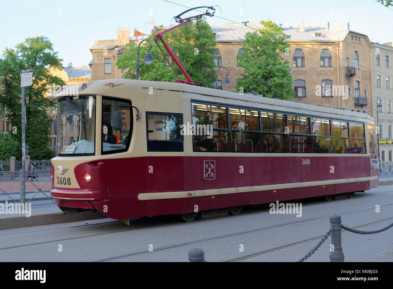 Ice tram in St. Petersburg Ice tram in St. Petersburg