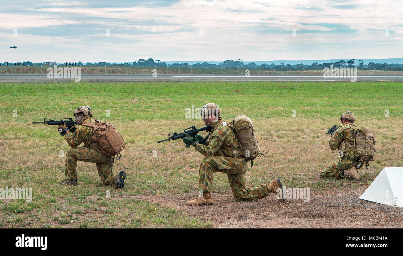 Australian troops Stock Photo