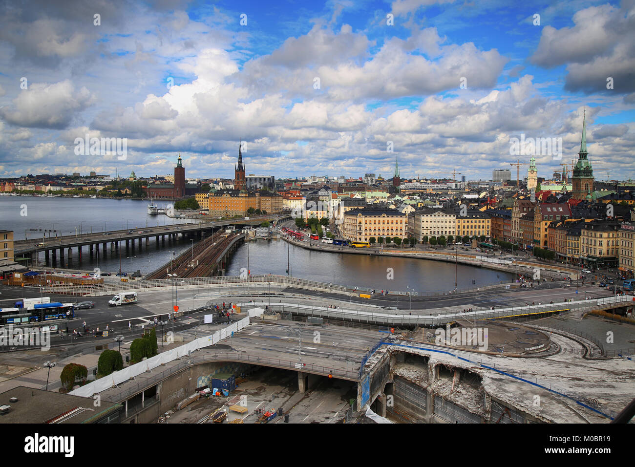 STOCKHOLM, SWEDEN - AUGUST 20, 2016: Aerial View Of Stockholm From ...