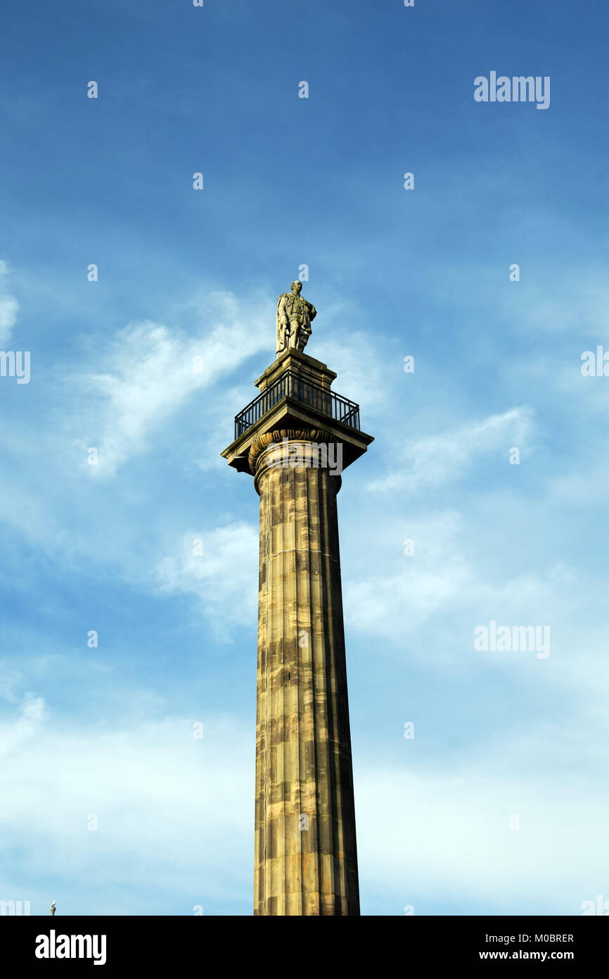 Grey's Monument in Newcastle upon tyne Stock Photo