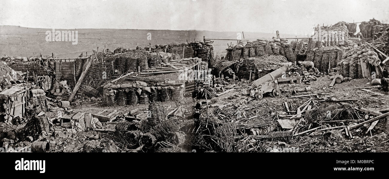 James Robertson (1813 — 1888) Crimean War, Interior of the Redoubt, 10th September 1855 Stock Photo