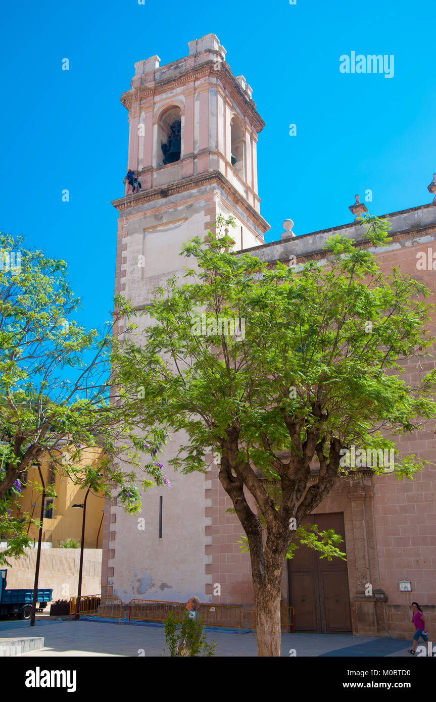 Iglesia de la Asunción, Denia, Alicante, Spain Stock Photo
