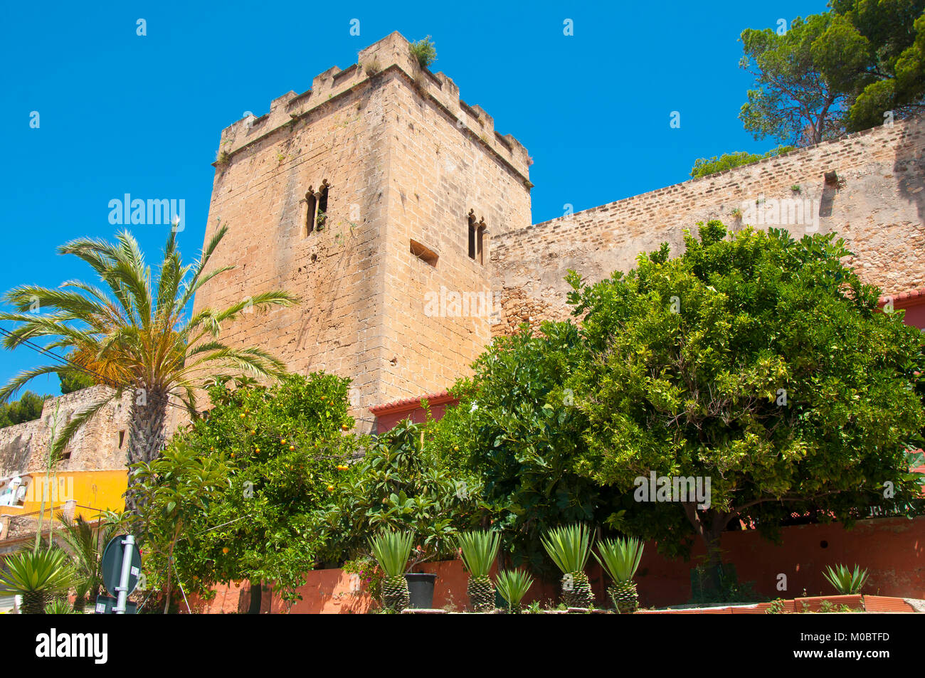 Denia Castle, Denia, Alicante, Spain Stock Photo
