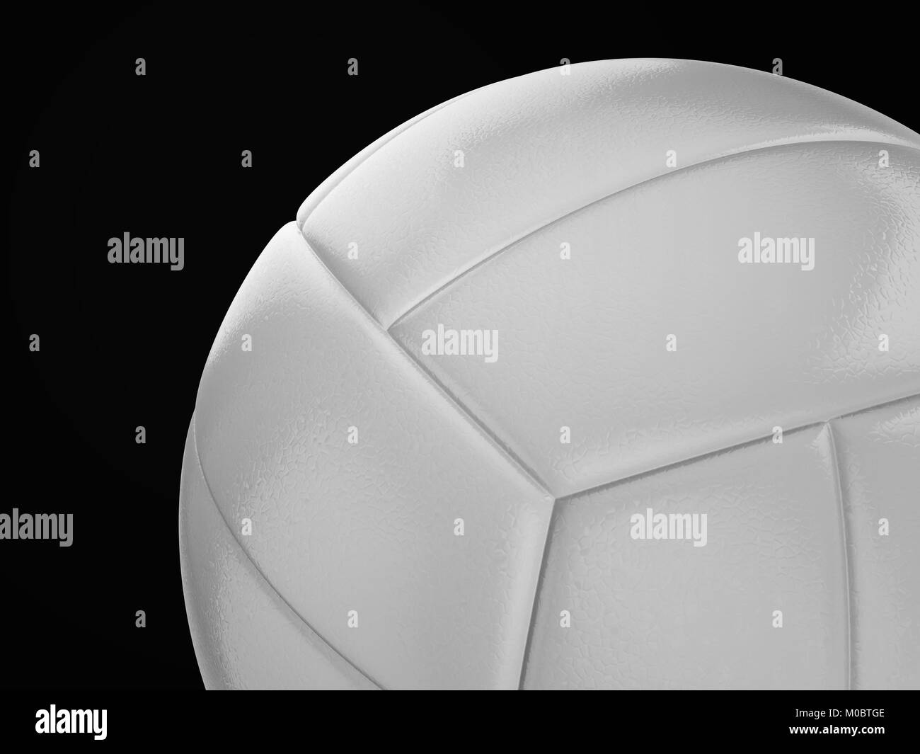 Volleyball ball on a black background. 3D illustration Stock Photo Alamy