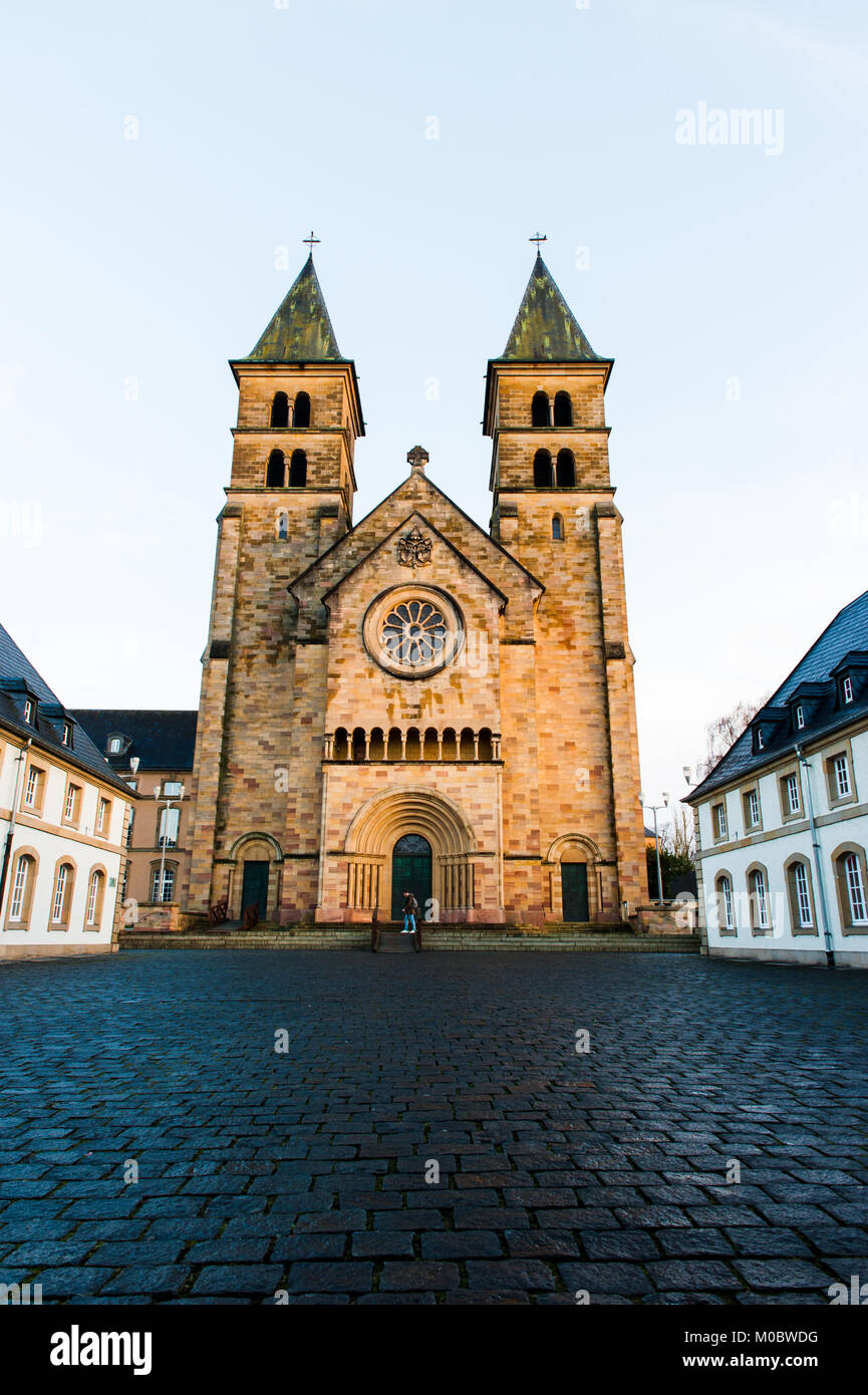 Abbey of Echternach, Benedictine monastery, Luxembourg Stock Photo