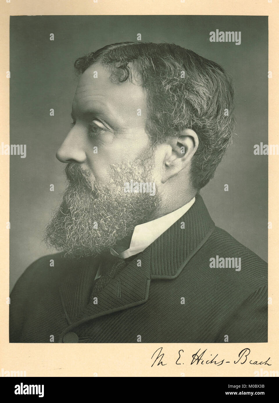 Michael Hicks Beach, 1st Earl St Aldwyn, British Conservative politician, Known as Black Michael (1837-1916) Stock Photo