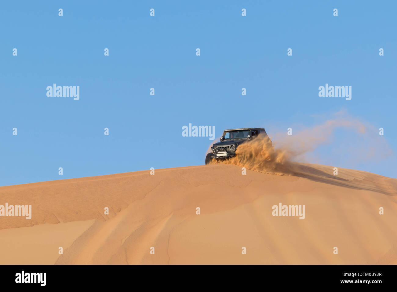 Off road desert driving in Sweihan area of Abu Dhabi, UAE. The ...