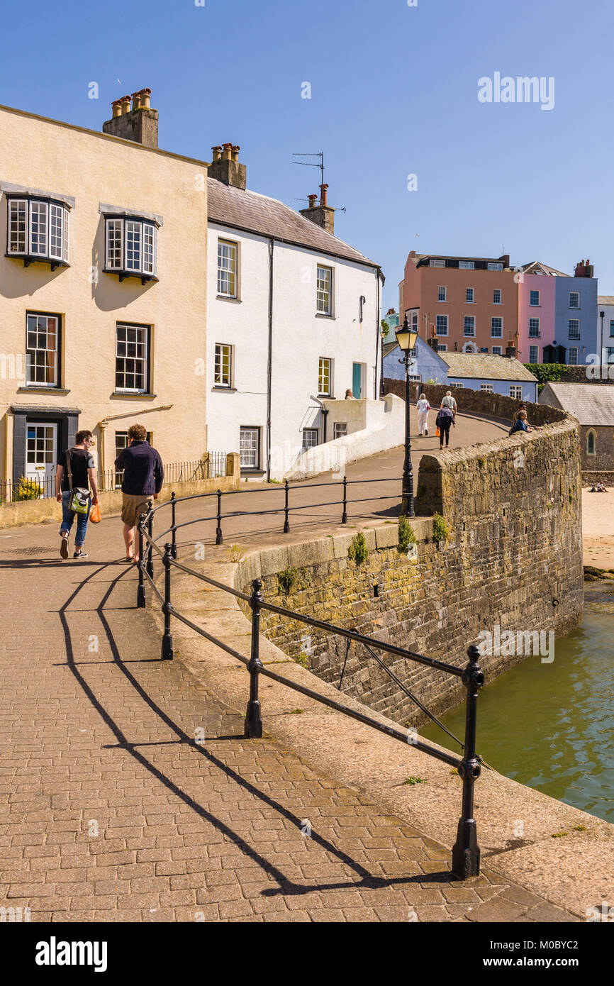MultiColoured Houses Overlooking Tenby Harbour, Tenby, Pembrokeshire
