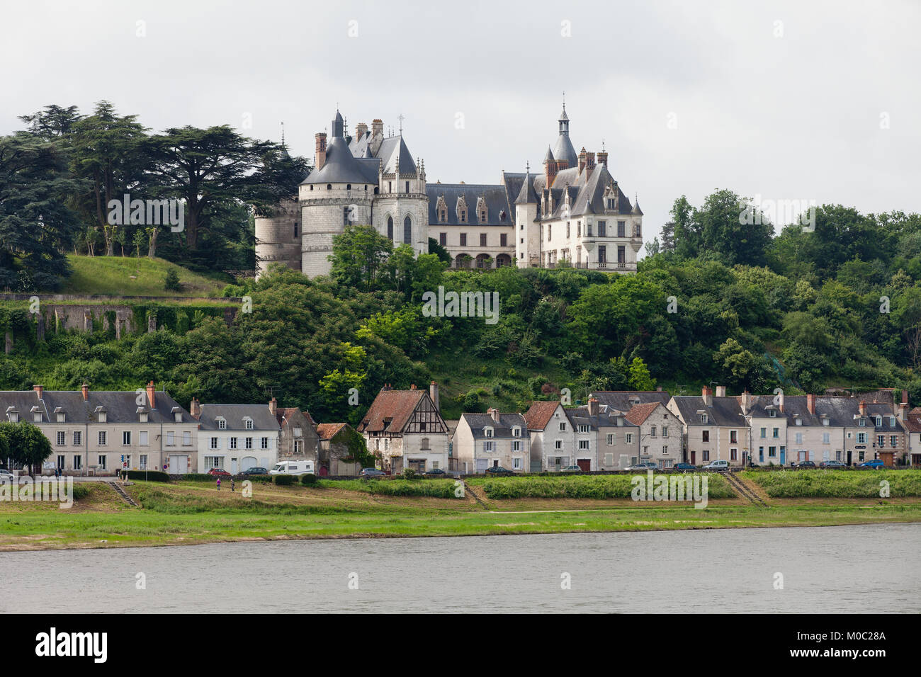 Chaumont-sur-Loire castle.  Chaumont castle  is one of the oldest chateaux of Loire. Stock Photo