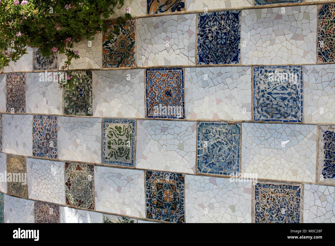 Moroccan mosaic pattern street art Span Stock Photo