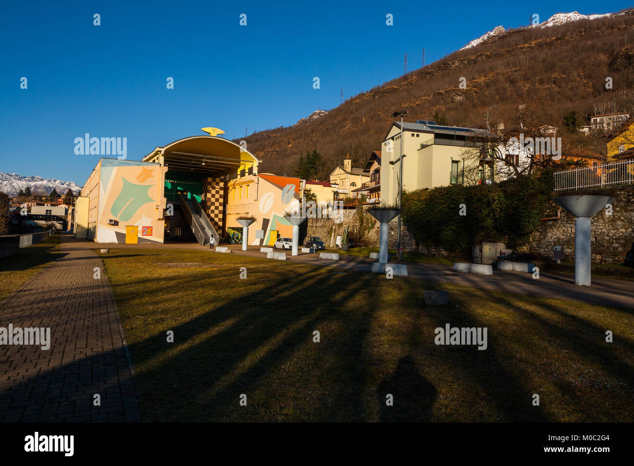 Omegna , Lake Orta , Verbania , Piedmont , Italy Stock Photo