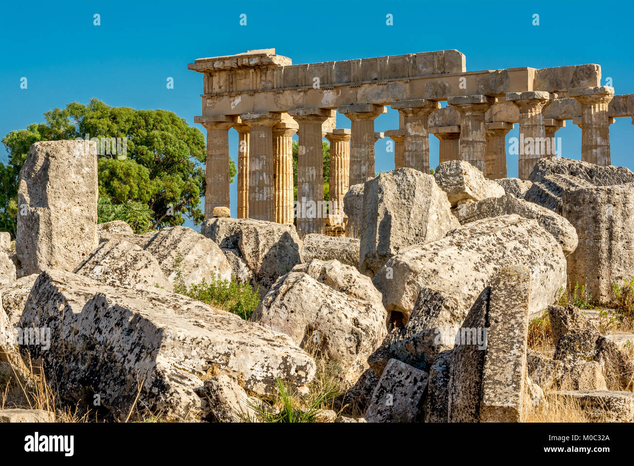 Temples at Selinunte Stock Photo - Alamy