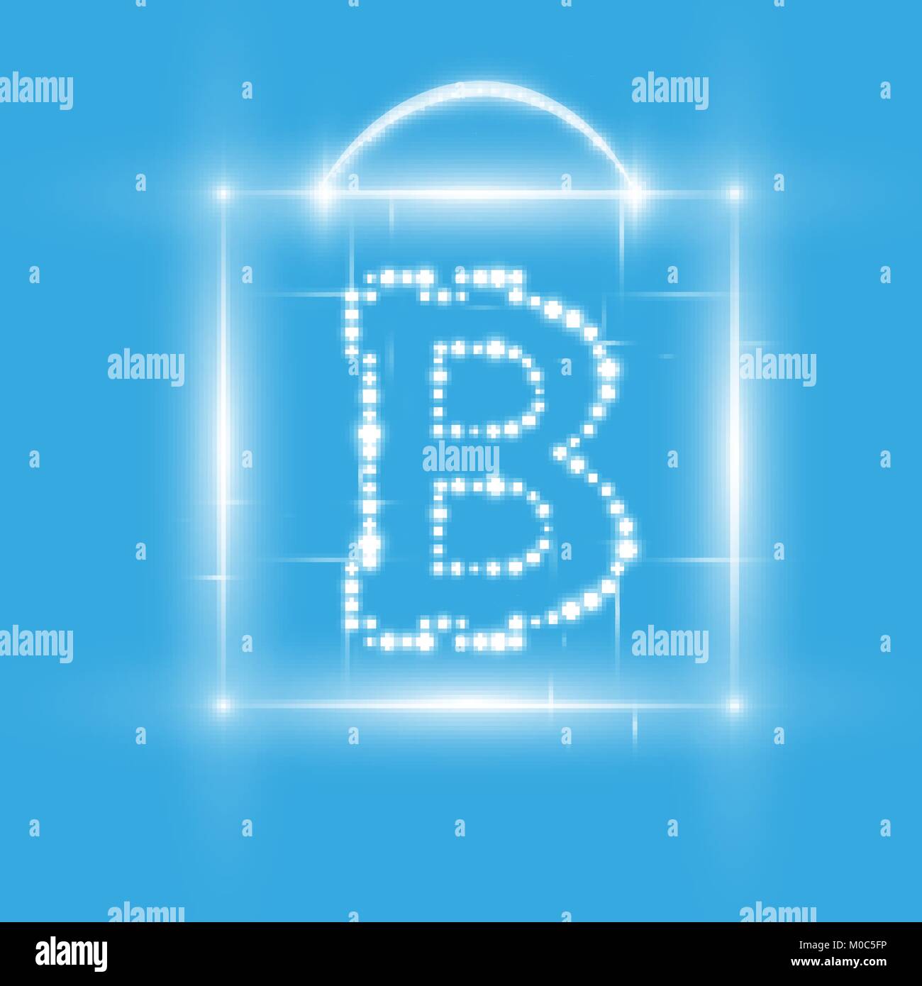 Illustration of Magic Box with bitcoin and Magic Light Stock Vector ...