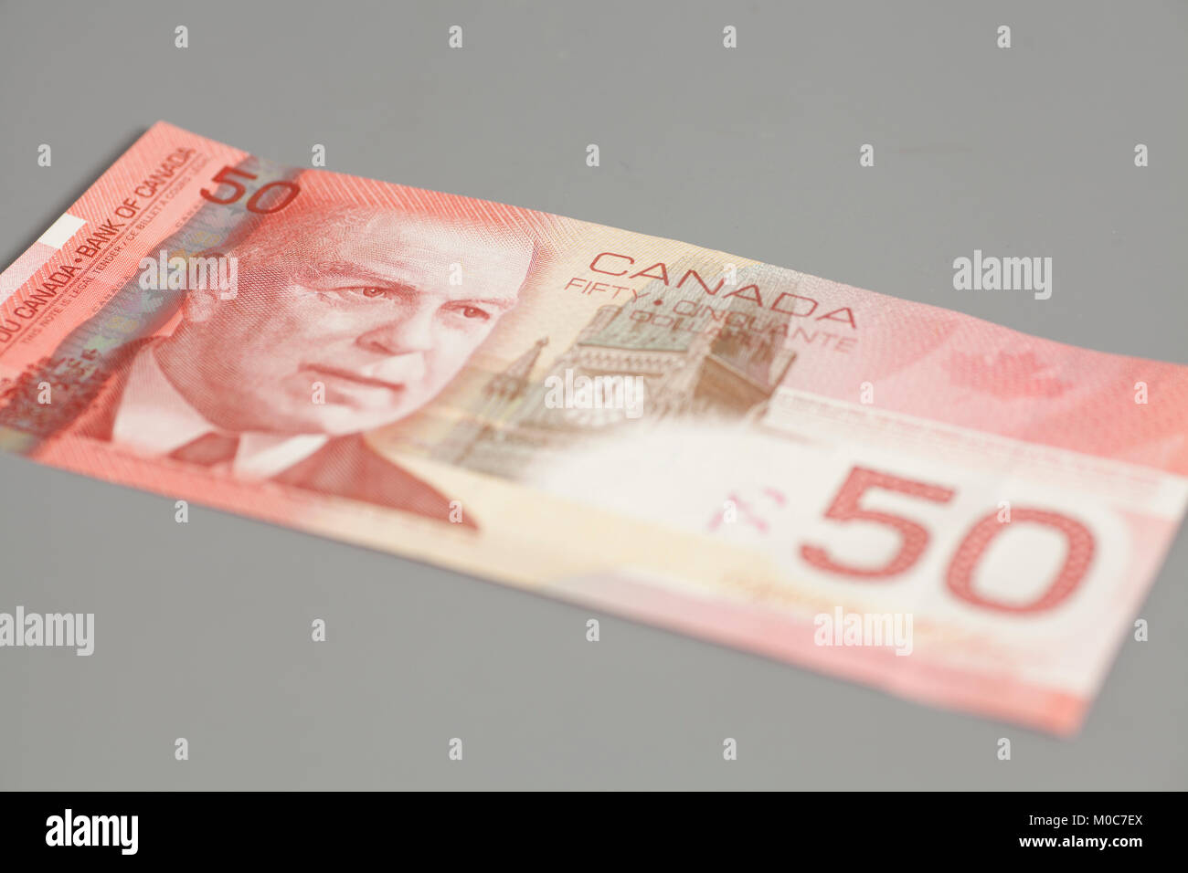 Canadian dollar bill 50 hi-res stock photography and images - Alamy