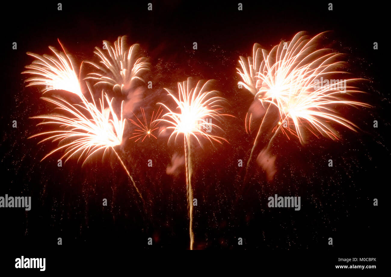 Afterglow Fireworks Show at Balloon Fiesta, Albuquerque, New Mexico ...