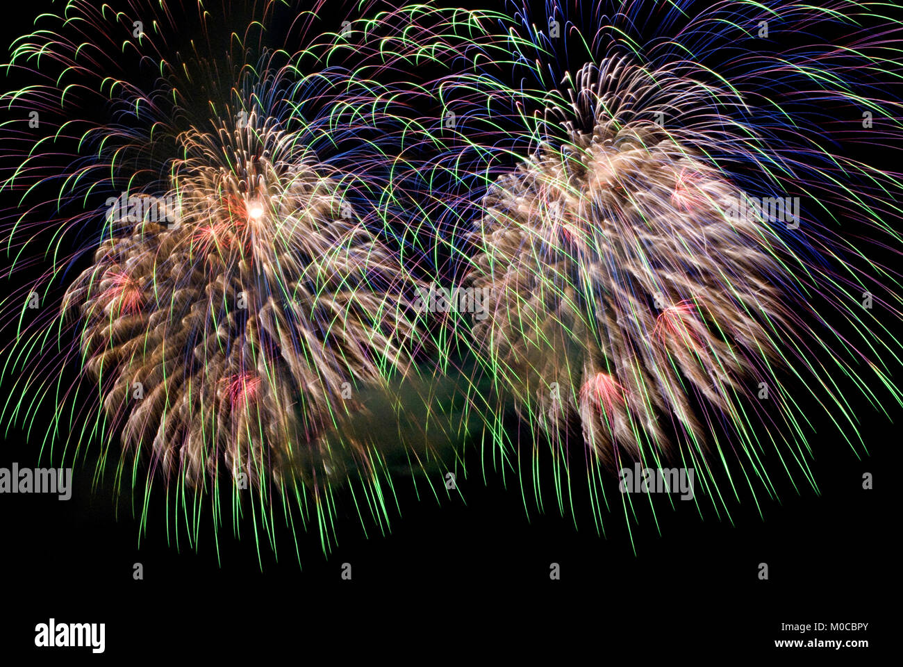 Afterglow Fireworks Show at Balloon Fiesta, Albuquerque, New Mexico ...